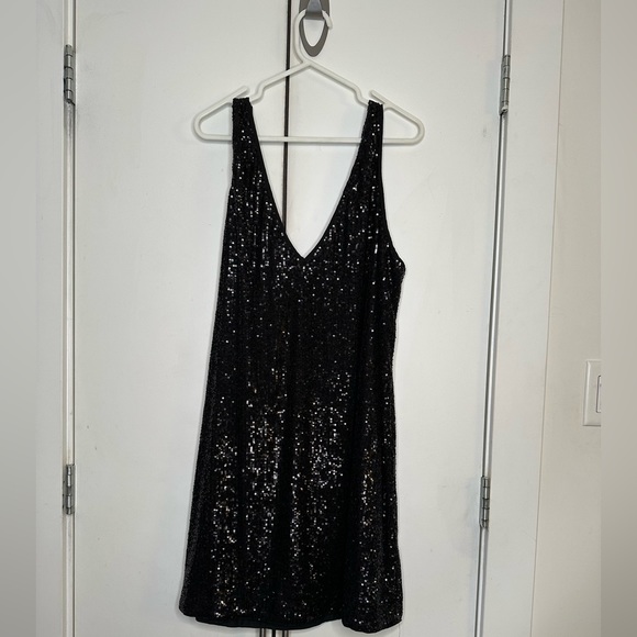 Black Sequinned Party Dress H&M - Picture 3 of 3